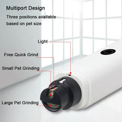Elektrisk Kloslip med LED & USB – Tyst och Säker för Hund & Katt