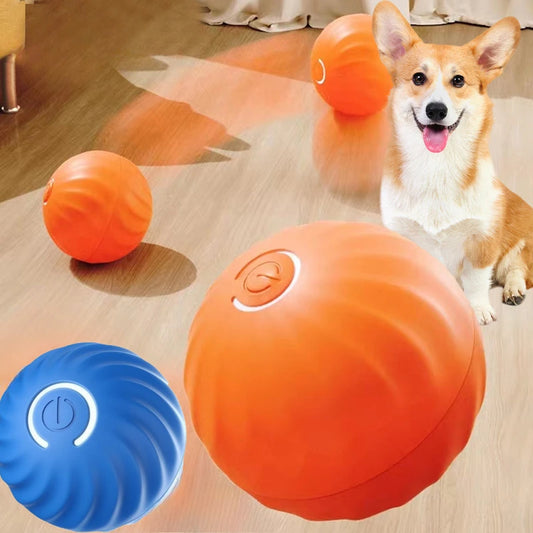 Intelligent Hoppande Hundboll – USB-laddningsbar Interaktiv Boll för Valpar och Små Hundar