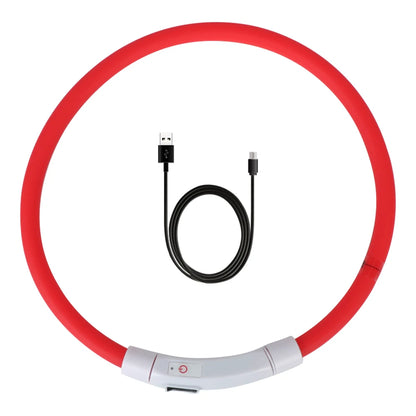 led hundhalsband usb laddning säkerhet synlighet mörker