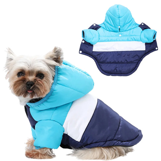 Varm Vindtät Hundjacka med Fleece och D-ring – Små Hundar & Katter