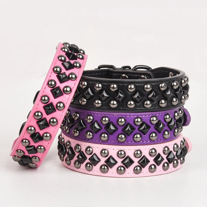 Slitstarkt Hundhalsband i PU-läder - Elegant och Tåligt Hundhalsband med Robust Design