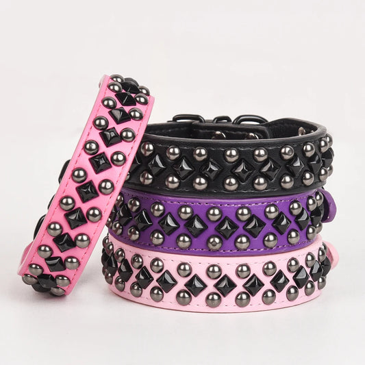 Slitstarkt Hundhalsband i PU-läder - Elegant och Tåligt Hundhalsband med Robust Design