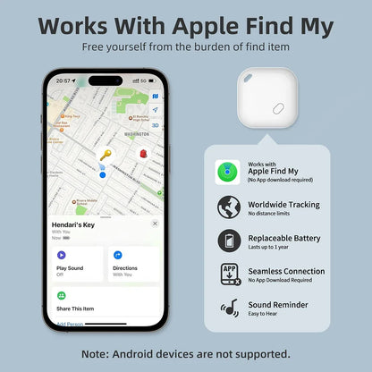 Bluetooth-GPS För Hundar Och Katter – Kompatibel Med Apple Find My