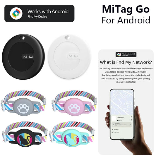 GPS-Tracker För Husdjur – Kompatibel Med Android Och Google Find My
