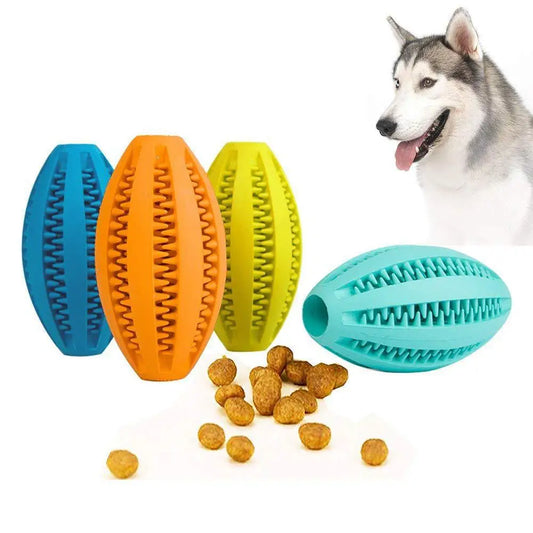 Interaktiv Tuggleksaksboll för Hund – Tandrengöring & Godisfunktion