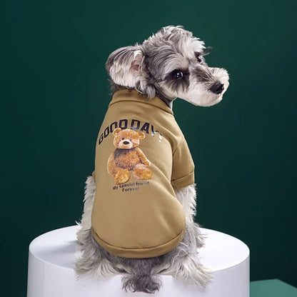 Björntröja i Fleece för Hund & Katt – Söt och Varm Pullover för Höst & Vinter