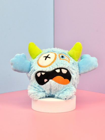 Mjuk Hundleksak i Form av ett Litet Monster med Ljudboll - Slitstark och Rolig