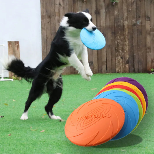 Interaktiv Hundfrisbee – Slitstark Flygande Leksak för Aktiva Hundar