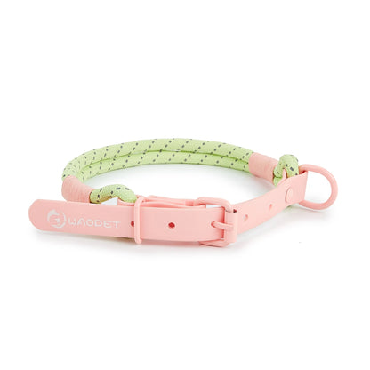 Snyggt och Vattentåligt Hundhalsband i Candy-Stil – Reflekterande och Handgjort