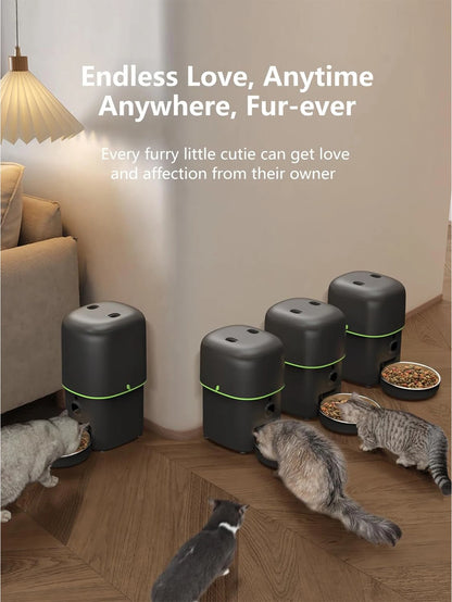 smart automatisk fodermatare med kamera och appstyrning för hund och katt