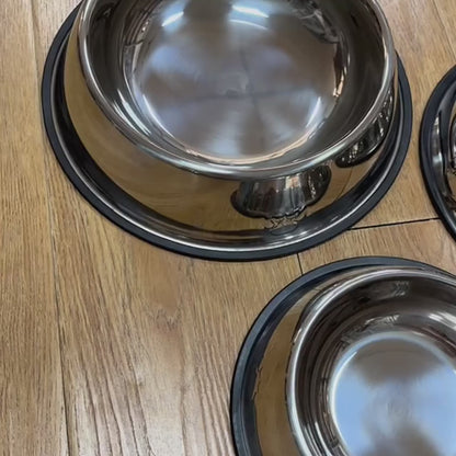 Rostfri Foderskål för Hund & Katt – Hygienisk, Slitstark & Lätt att Rengöra