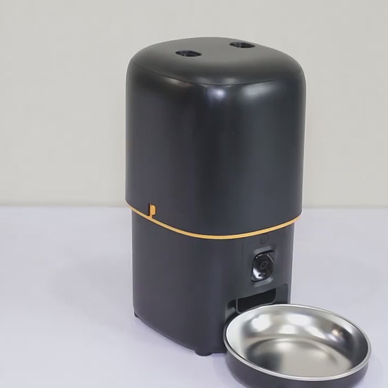 smart automatisk fodermatare med kamera och appstyrning för hund och katt