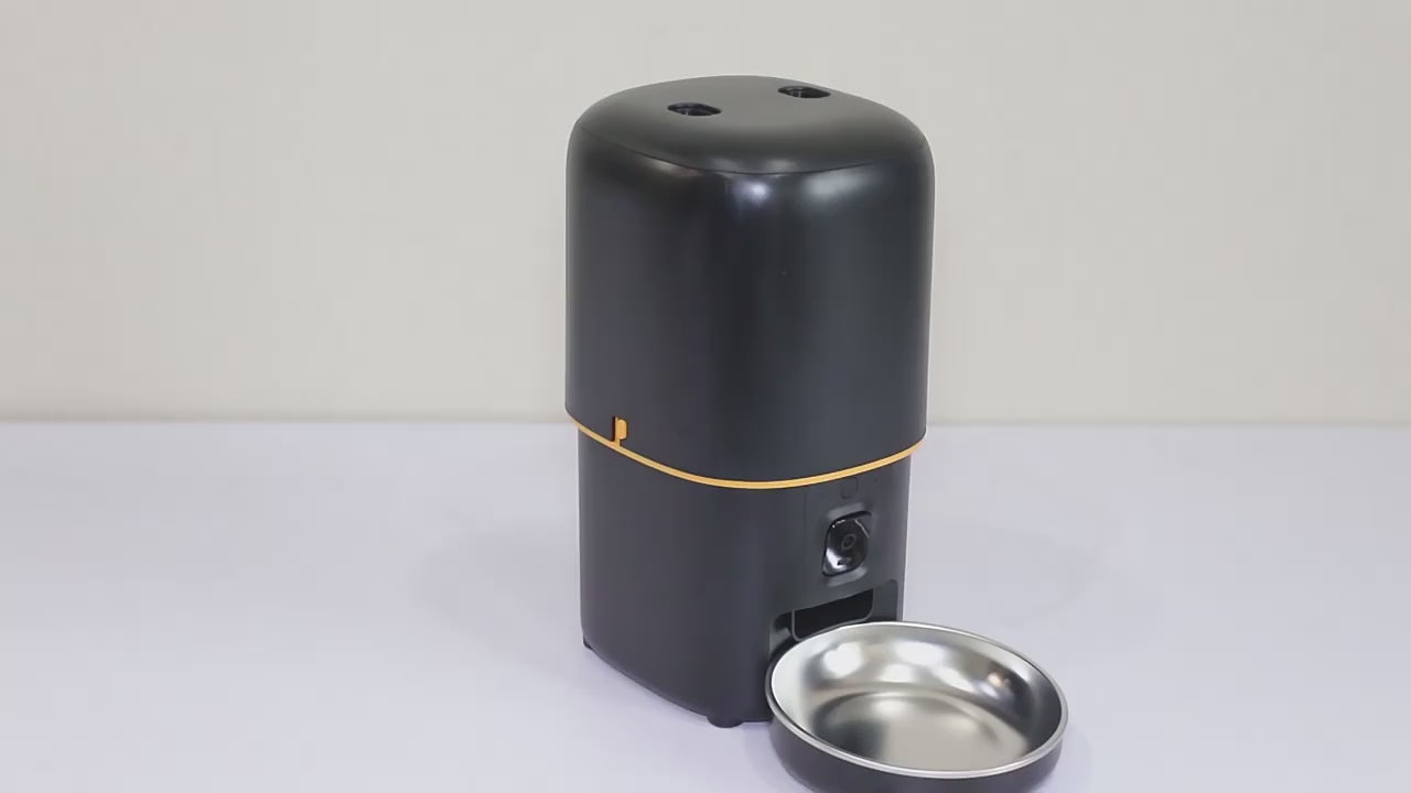 smart automatisk fodermatare med kamera och appstyrning för hund och katt